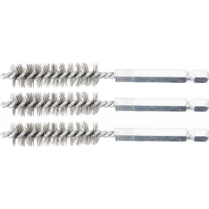 Perii oţel 12 mm, 6,3 mm (1/4") 3 piese, BGS 3078-12-S