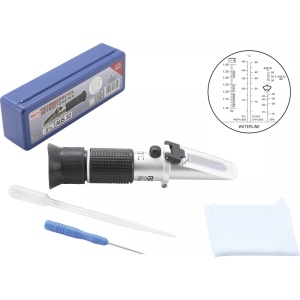 Refractometru pentru verificat densitate antigel pe baza de ethylene si propylene, ethanol, acid de baterii si alcool pentru lichid de parbriz ,Urea Ad Blue AUS32, BGS 1824 - Img 7