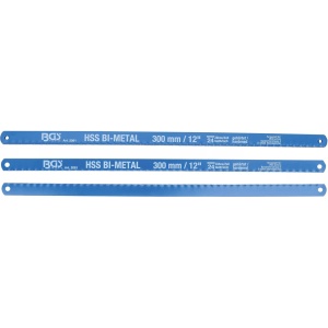 Set 10 panze,13 mm latime,300 mm lungime,HSS, BGS 2061 - Img 2