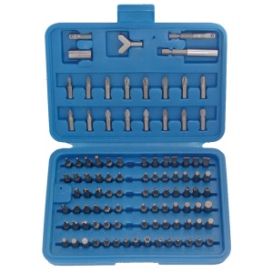 Set biti combinati cu antrnare 1/4", 100 piese, BGS 765