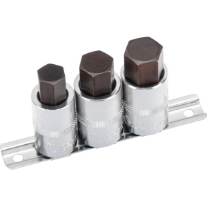 Set biti imbus, act.1/2", hexagon 14-19 mm, 3 buc, Condor 28012 - Img 2