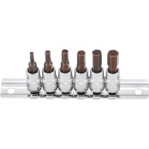 Set biti imbus, xcess performance, act 1/4", hexagon 3-8 mm, 6 piese, Condor 24002
