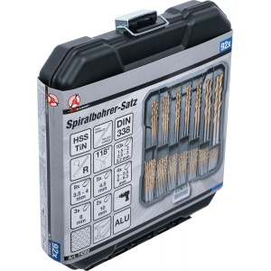 Set burghie spiralate HSS, 1,5 - 10 mm, 92 piese, B-74592 - Img 6