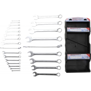 Set chei combinate 6 - 32 mm cu capat inelar in unghi de 15°, 25 piese, BGS 30100 - Img 2