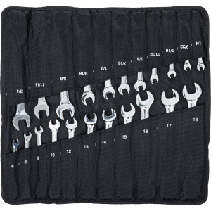 Set chei combinate cu clichet marimi metric + ţoli, 22 piese, BGS DIY 30010 - Img 6