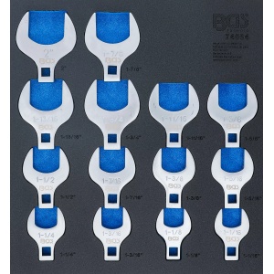 Set chei crowfoot dimensiuni în Inch 1,1/16" - 2" 14 buc., BGS 74564 - Img 1