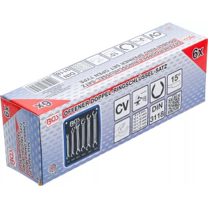 Set chei inelare pentru conducte: 8 x 9mm, 10 x 11mm, 12 x 13mm, 14 x 15mm, 16 x 17mm, 18 x 19mm, 6 piese, BGS 1745 - Img 6