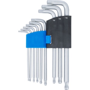 Set chei Torx cu cap sferic T10 - T50, 9 piese, BGS 818 - Img 3