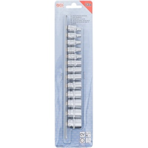 Set chei tubulare 4 - 14 mm in 12 colturi, antrenare 1/4", 13 piese, BGS 2269 - Img 4
