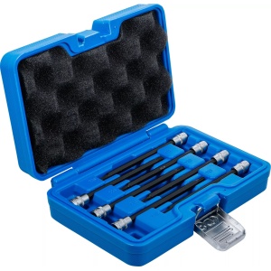 Set cu biti Torx T10-T40 cu cap sferic, lungime 130mm, antrenare cu tubulara 1/4", BGS 8618 - Img 2