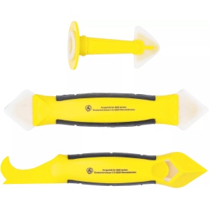 Set cuţit indepartare chit siliconic rosturi şi şpaclu | 3 piese, BGS DIY 85213 - Img 2