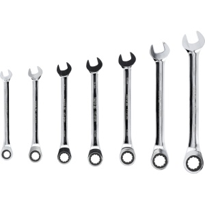 Set de chei combinate cu clichet 10-19 mm, 7 piese, Yato YT-0208 - Img 4