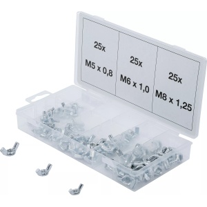 Set de piulite tip fluture,75 piese, BGS 8133 - Img 1