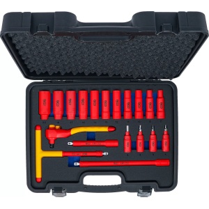 Set de tubulare și biți VDE, antrenare 3/8", 19 piese, BGS 7137 - Img 5
