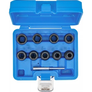Set extractoare pentru suruburi deteriorate 10 - 19 mm, antrenare 1/2", 10 piese, BGS 5266 - Img 4