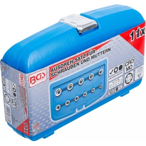Set extractoare pentru şuruburi şi piuliţe metric, 11 piese, BGS 8383 - Img 6