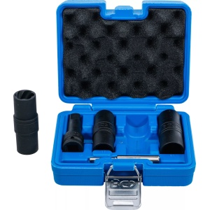 Set extractoare prezoane de roti 17 - 19 - 21 mm, antrenare 12,5 mm (1/2"), 3 piese, BGS 7467 - Img 1