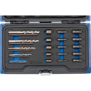 Set extractoare suruburi si prezoane rupte, M5-M16, 25 buc., Condor 39616 - Img 3