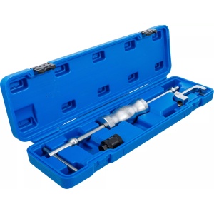 Set extractor pentru injectoare cu ciocan inertial pentru motoare Mercedes CDI OM611, OM612, OM613, lungime tija ciocan 470mm, lungime totala 570mm, greutate 1.85Kg, BGS 62005 - Img 3