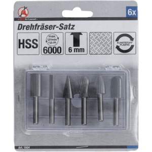 Set freze pentru alezat, 6 piese, BGS DIY 1604 - Img 2