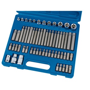 Set imbusuri si torx-uri + tubulare tip E, 61piese, Draper 63376 - Img 2