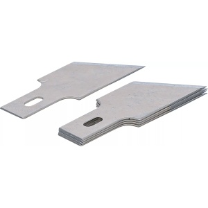 Set lame pentru cutter de razuit BGS 364 | 0.6 x 16 mm x 53° | 5 pcs., BGS 364-16x53 - Img 2