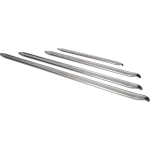 Brilliant Tools 4-Piece Tyre Lever Set – 30cm To 60cm, Forged & Hardened, In Roll Bag