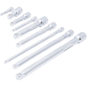 Set prelungitoare cu cap sferic, antrenare 6,3 mm (1/4") / 10 mm (3/8") / 12,5 mm (1/2"), 9 piese, BGS DIY 6113 - Img 1