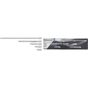 Set prelungitoare cu cap sferic cu antrenare 12,5 mm (1/2"), 5 piese, BGS DIY 6112 - Img 3