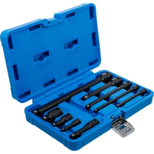 Set prelungitoare de forta 6,3 mm (1/4") 10 mm (3/8") 12,5 mm (1/2") 9 piese, BGS 25145 - Img 2