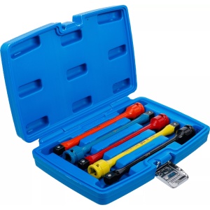 Set prelungitoare pentru prezoane de roti cu limitare la strangere, 100-150Nm, 5 piese, BGS 185 - Img 4