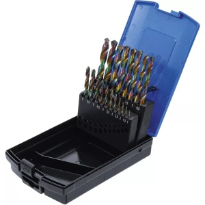Set spirale 1 - 10 mm Cobalt HSS, 19 piese, BGS 2014 - Img 3