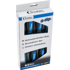 Set surubelnite cu varf drept + cruce, 6 piese, Condor 11903 - Img 1