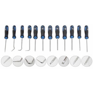 Set șurubelnițe și minicarlige lungi 12 buc, Satra S-90060 - Img 4