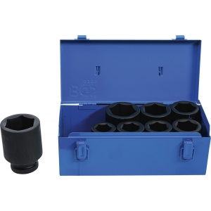 Set tubulare de impact adanci 27 - 50 mm, antrenare 1", 8 piese, BGS 5500