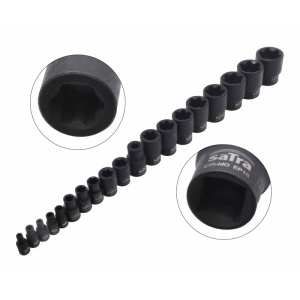 Set tubulare de impact EP-Type Plus EP4 - EP32 , antrenare 1/4"-3/8"-1/2", 19 piese Satra S-90230 - Img 3