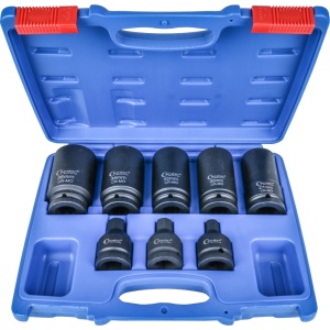 Set tubulare de impact pentru planetare 27-36 mm, in 12 colturi, antrenare 3/4", 8 piese, Condor 5208 - Img 1