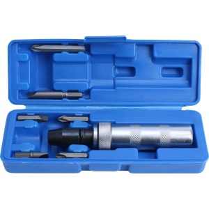 Surubelnita de impact, reversibila stânga / dreapta, antrenare 1/2", include adaptor + 6 biti, Condor 224 - Img 1