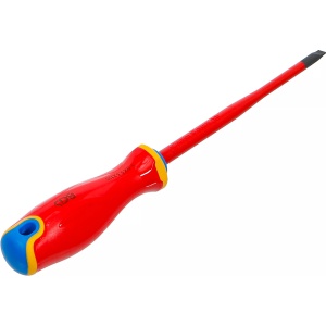 Surubelnită VDE cu vârf extra subtire cu fantă SL 5,5 mm, BGS 35856 - Img 3