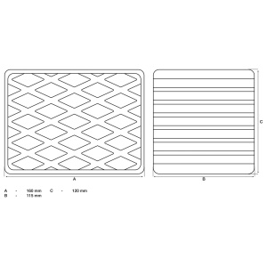 Tampon din cauciuc pentru platforme elevatoare, dimensiuni 160 x 120 x 115 mm, BGS 7039 - Img 3