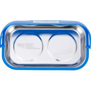 Tava magnetica cu maner pentru scule, piese si accesorii, dimensiuni 249x152x54mm, forta magnetica de peindere 5Kg, BGS 67102 - Img 6