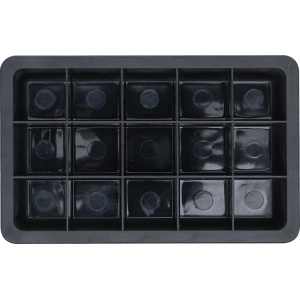 Tava magnetica pentru piese mici cu 15 locaşuri, dimensiuni 120 x 190 mm, BGS 67103 - Img 2