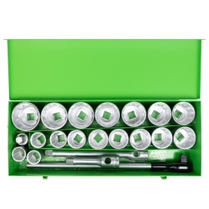 Trusa chei tubulare 36-80 mm cu 12 laturi, antrenare 1 tol , 22 piese, JBM 51855 - Img 3