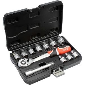Trusa chei tubulare, antrenare 1/2", 12 piese, Yato YT-38671 - Img 2