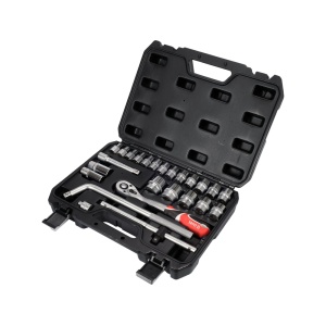 Trusa cu tubulare recomandata pentru ateliere de lucru, antrenare 1/2", 25 piese, Yato YT-38741 - Img 2