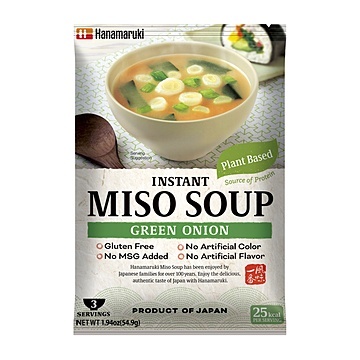 HANAMARUKI VEGAN INSTANT MISO SOUP NAGANEGI 2/12/54.9G