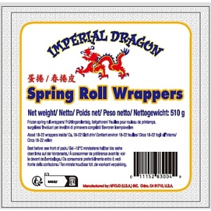 IMPERIAL DRAGON SPRING ROLL WRAPPERS 12/510G