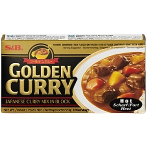 S&B GOLDEN CURRY HOT 6/10/220G