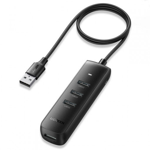 Splitter USB tip A Ugreen HUB - 4x USB 3.2 Gen 1 negru (CM416 80657)