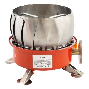 Arzător portabil rezistent la vânt pentru camping BÖHM HOME BG-K-203 Propan/butan, 14x14x12 cm - Img 7